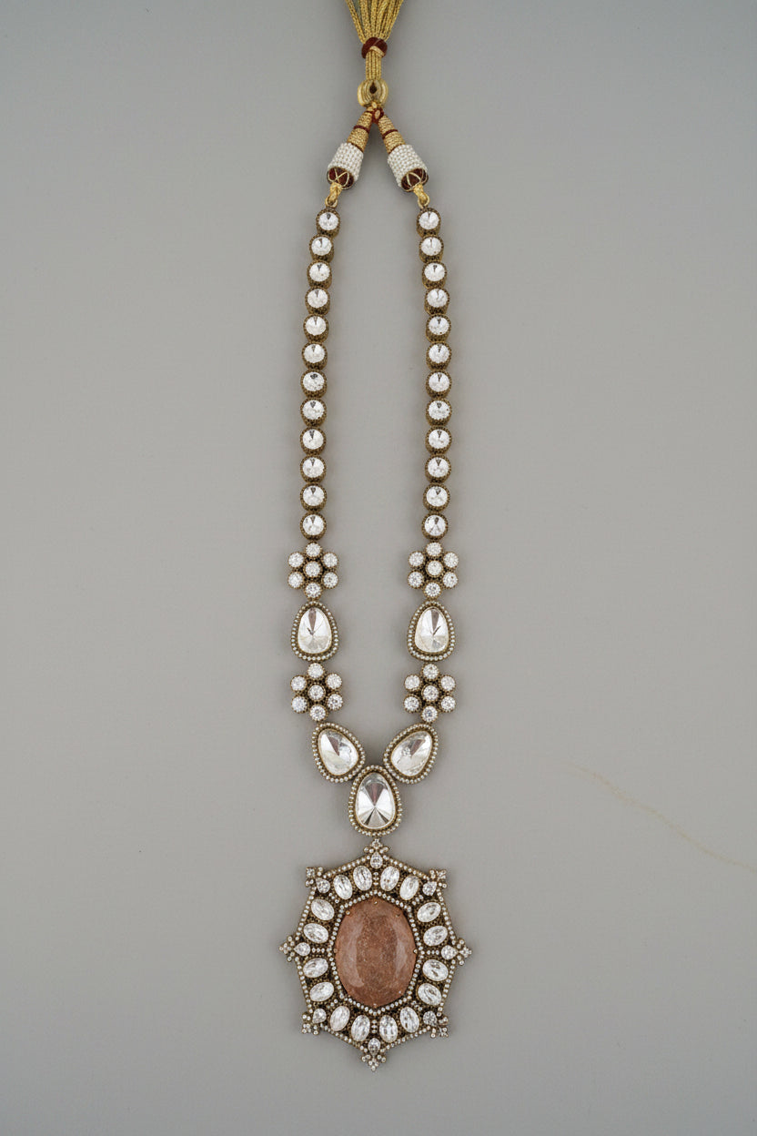 Maharani Polki Necklace with Natural Stone
