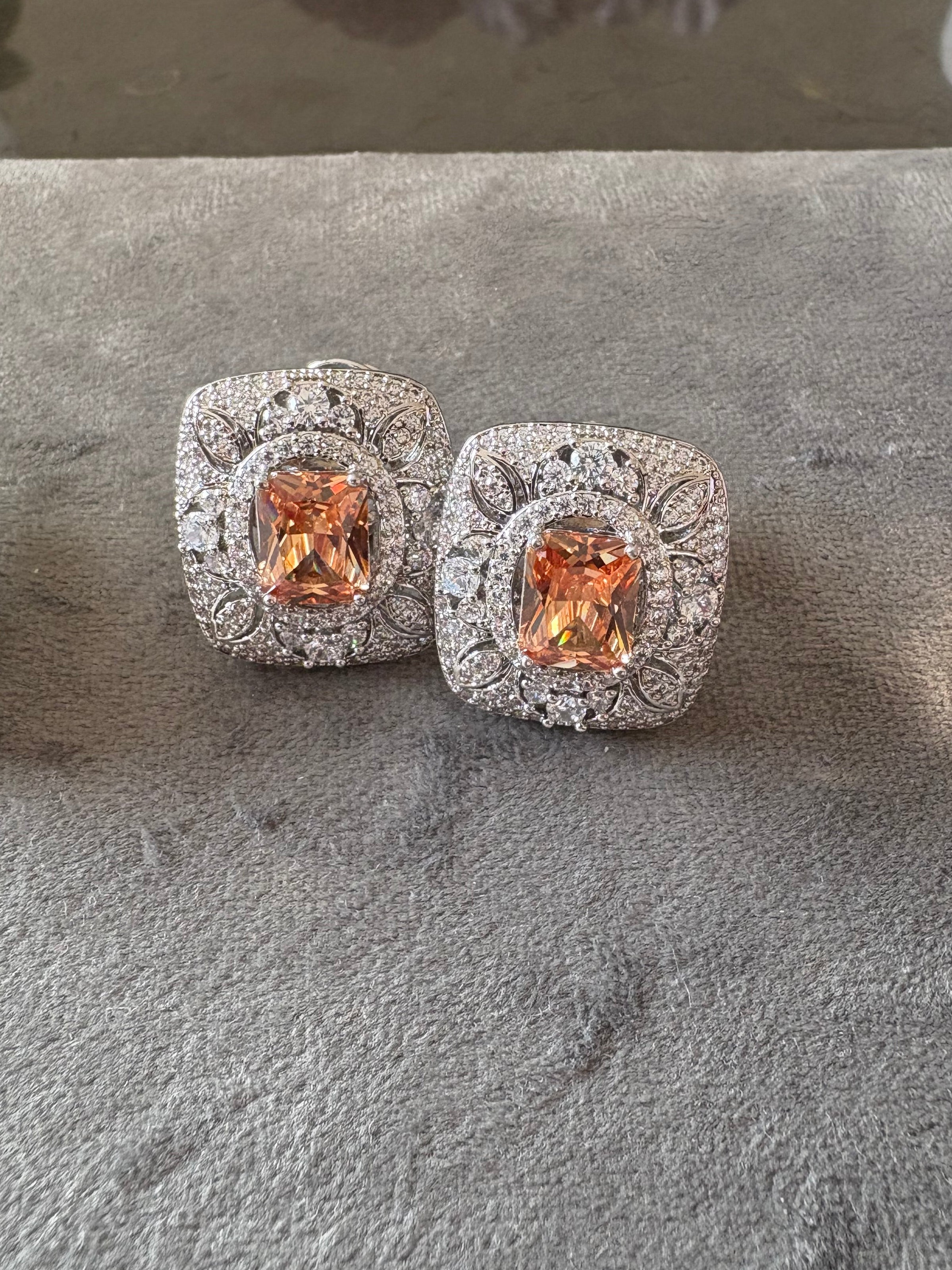 Champagne Radiance Studs