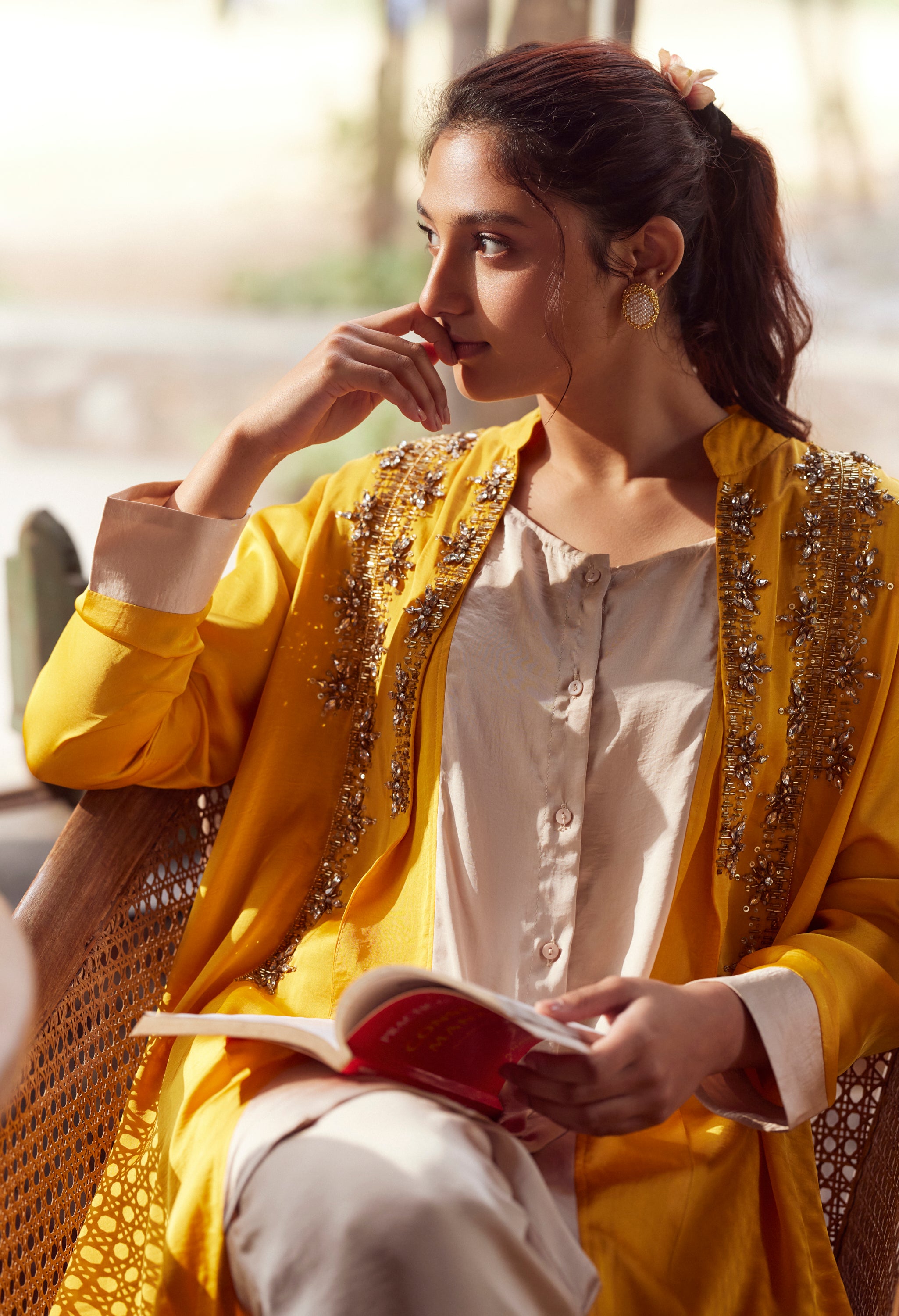 Gold Pearl Luxury Studs