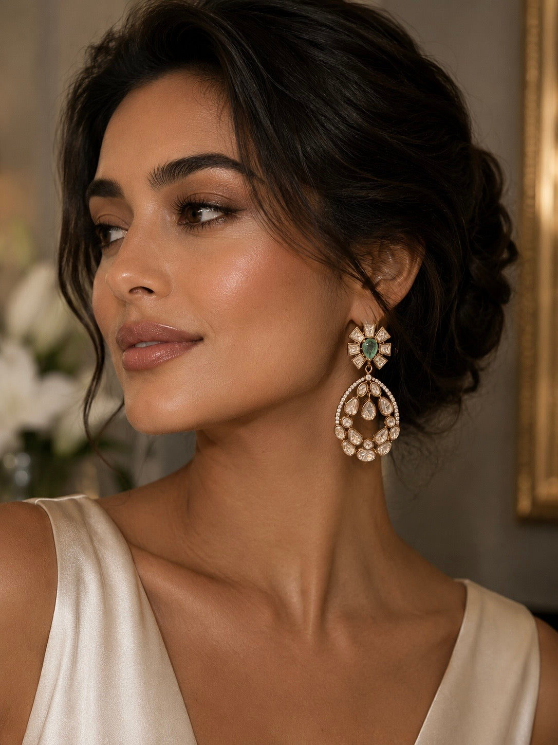Riha Victorian Polki Earrings