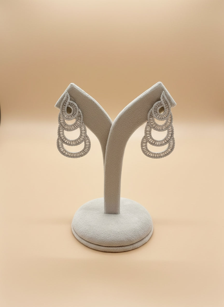 Diamond spiral luxury danglers