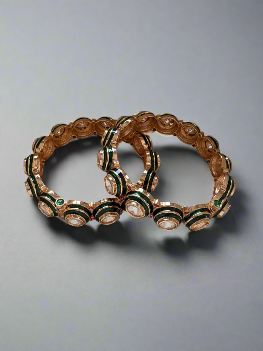 Polki gold plated Kadas