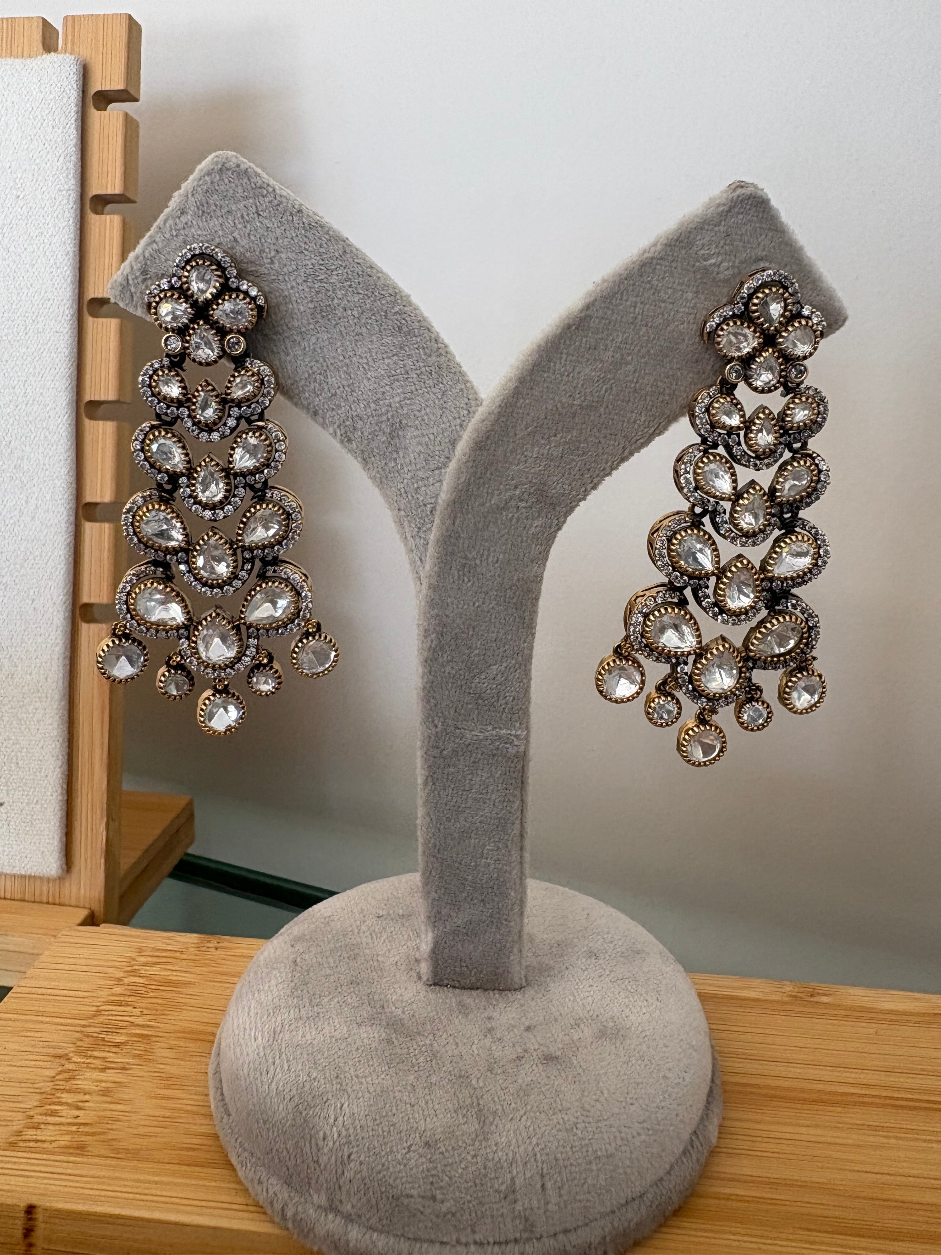 Vintage Polki Danglers