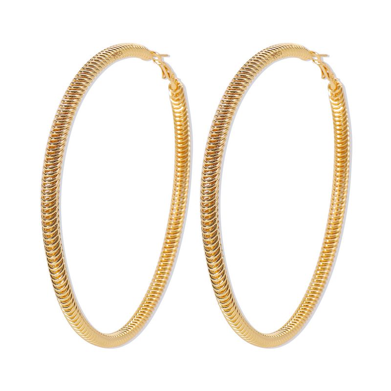 Fashion Gold Big Statement Hoops