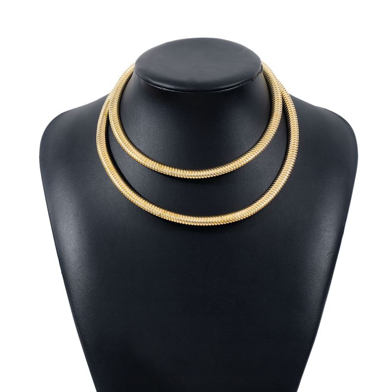 Gold Two Layer Bold Neckpiece