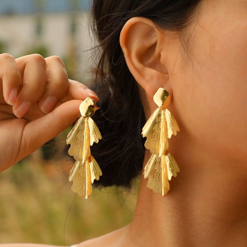 Gold Leaf Earrings