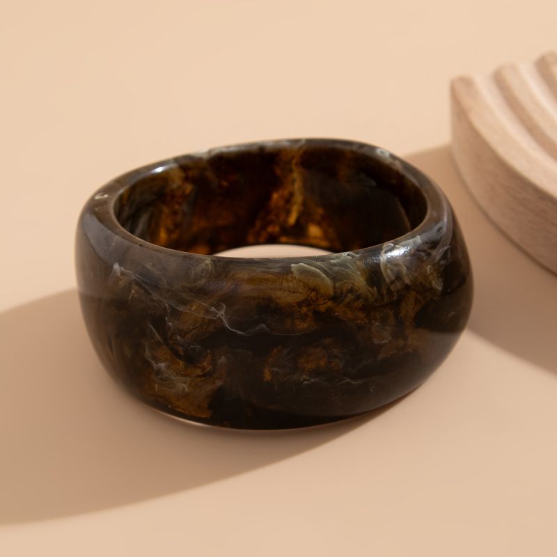Gradient texture set of two stack bracelets