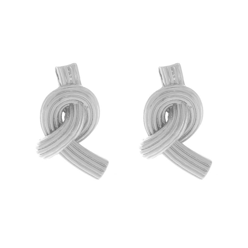 Knotted Silver Studs