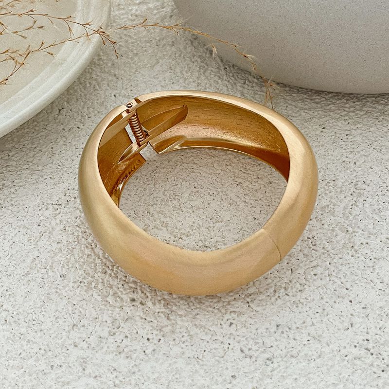 Gold plated statement bracelet