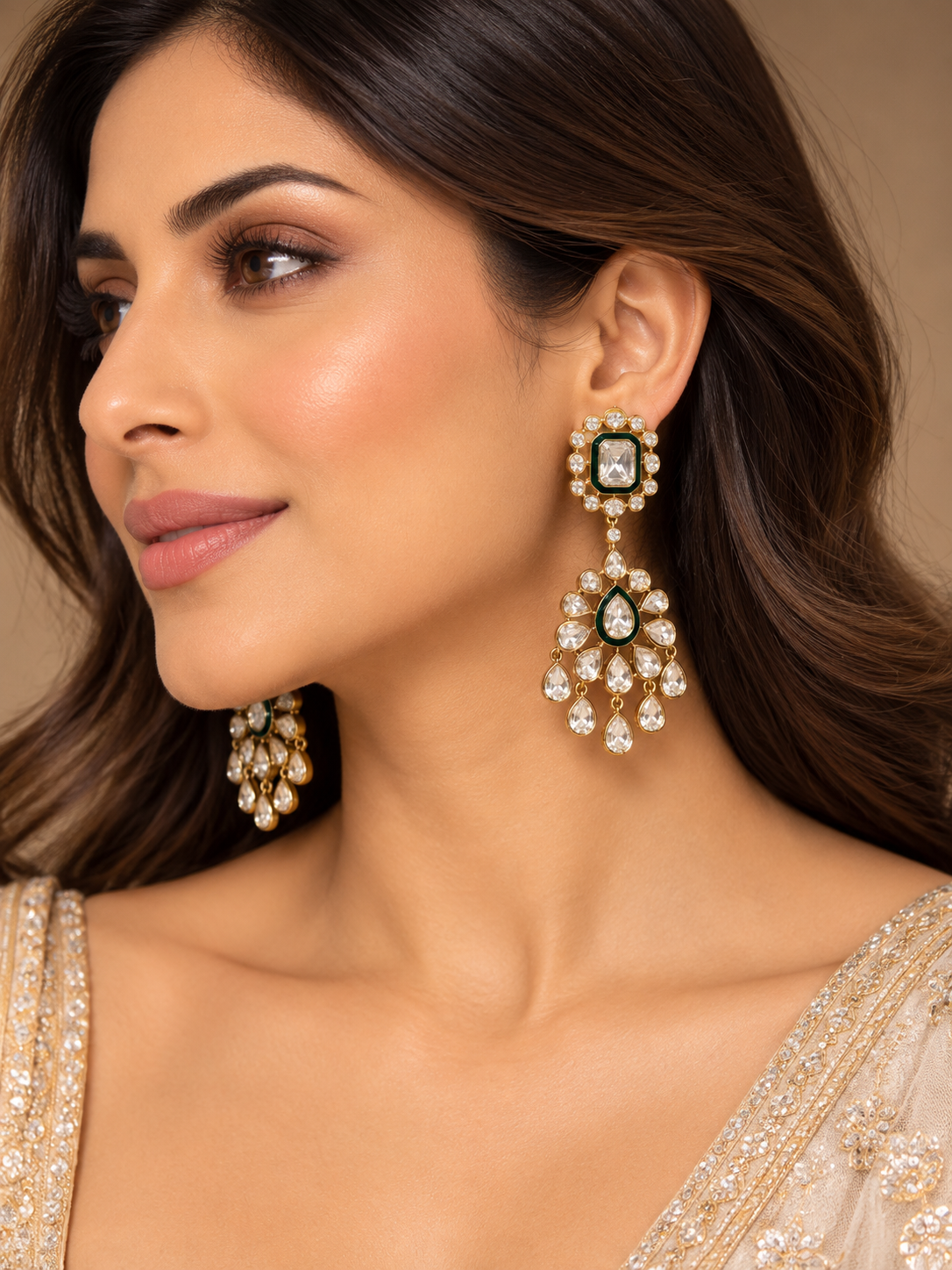 Adaa Polki Earrings