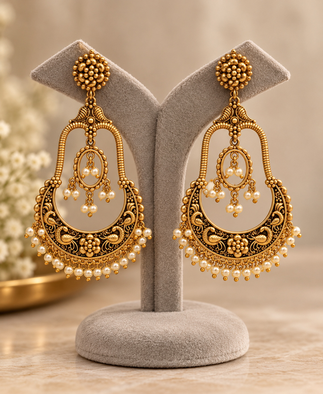 Mehr Antique Gold Chaandbalis