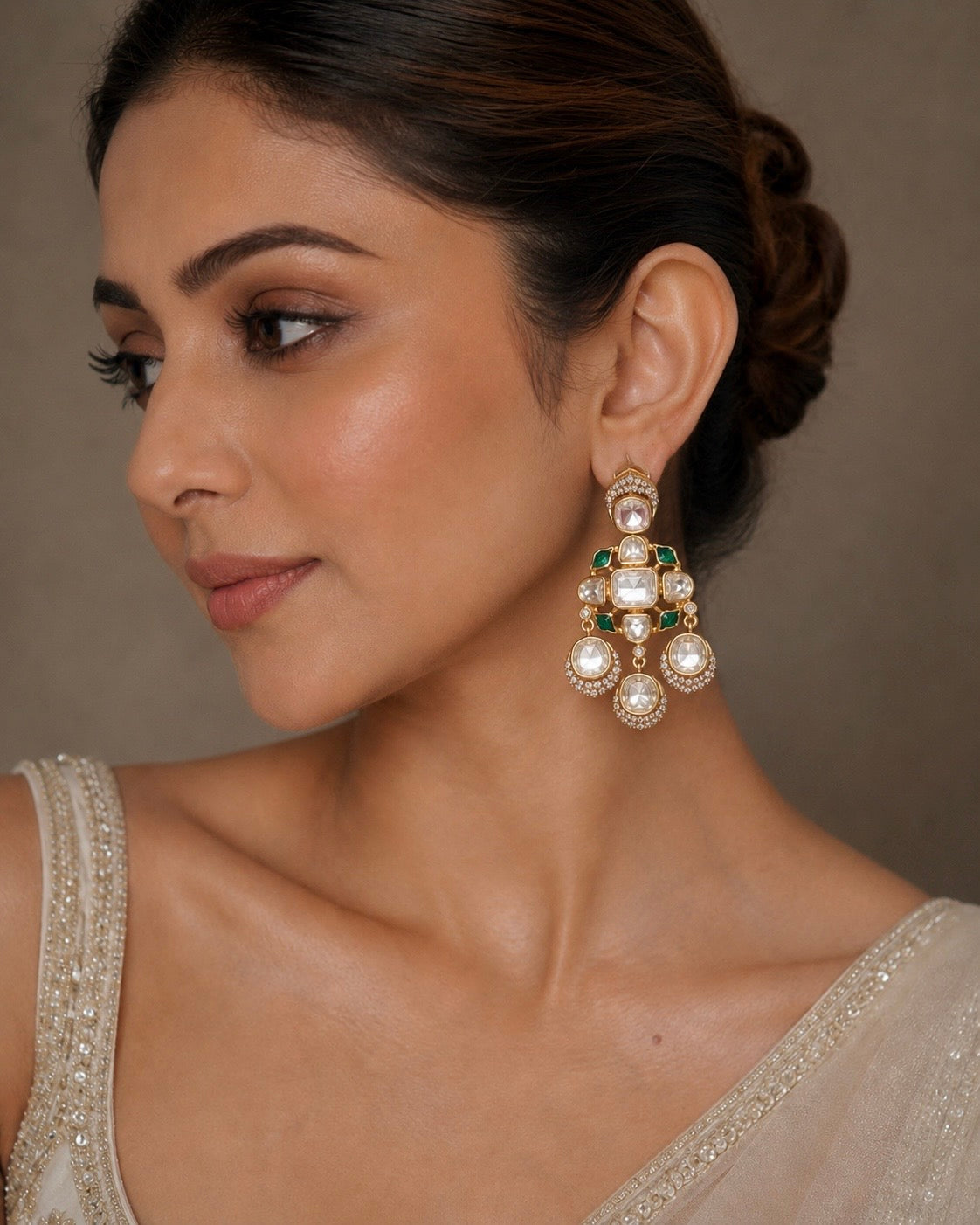 Mehr contemporary Polki earrings