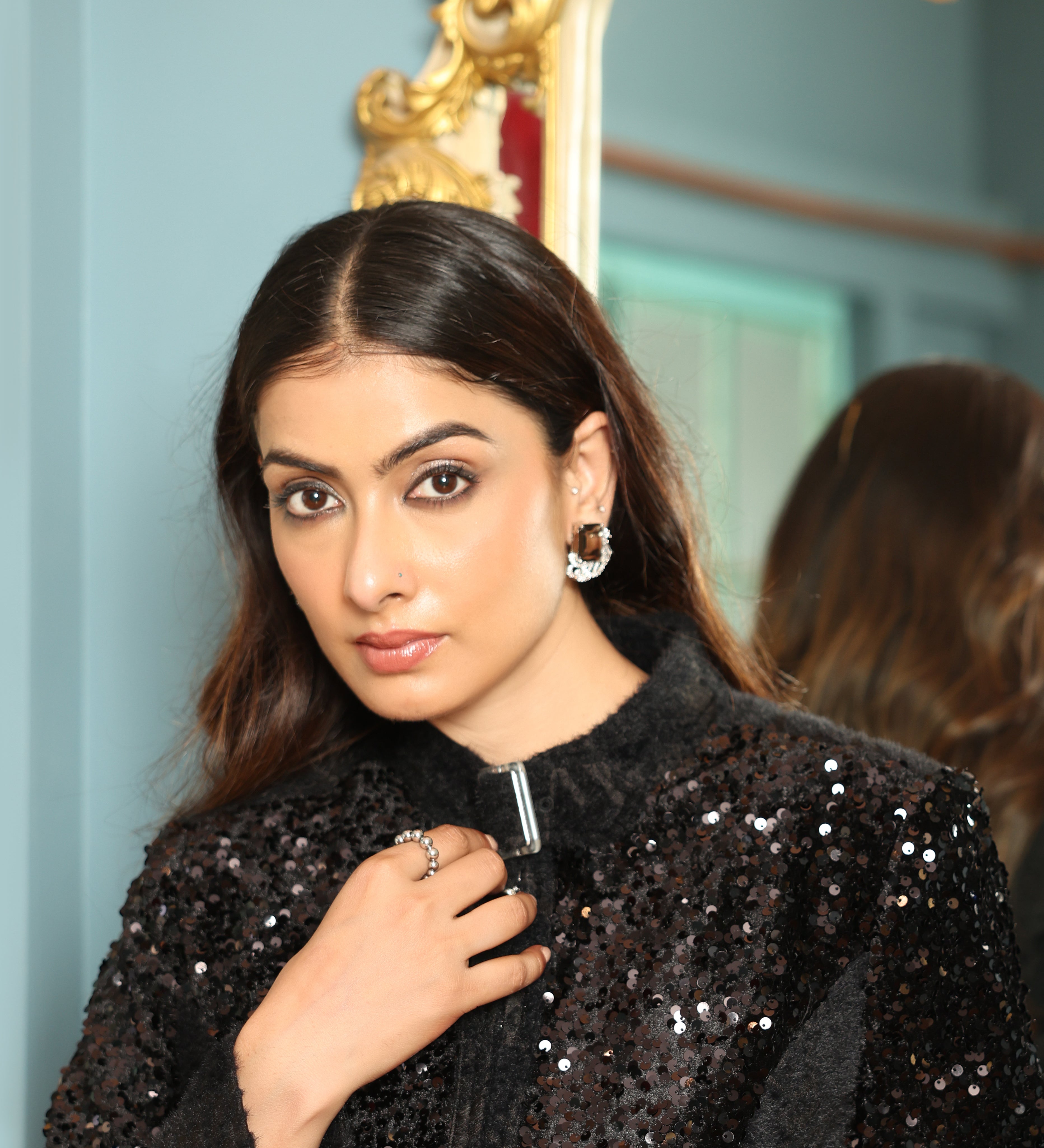 Deep Brown Crystal Diamond Studs