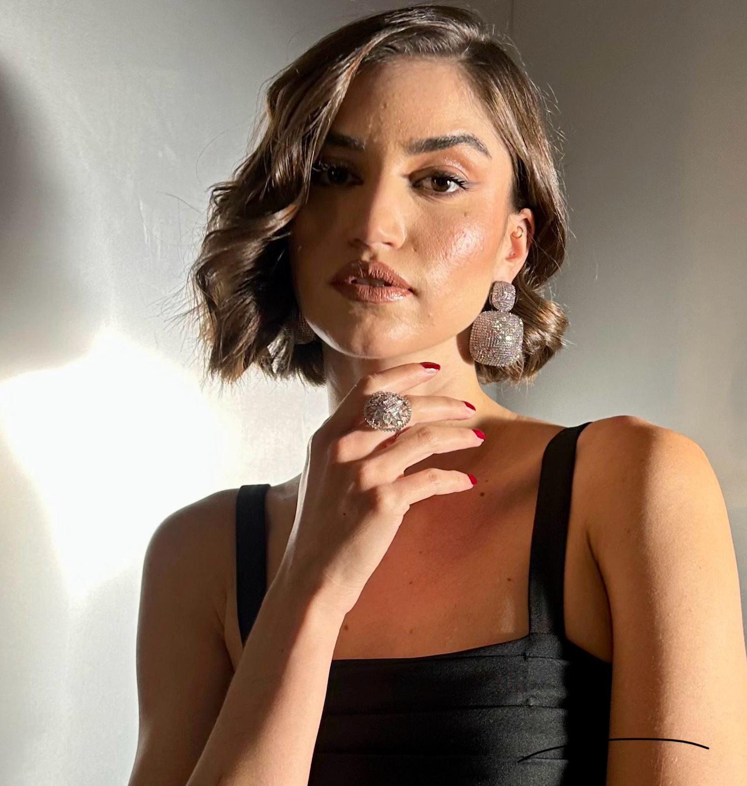 Myriad Pink Statement Earrings