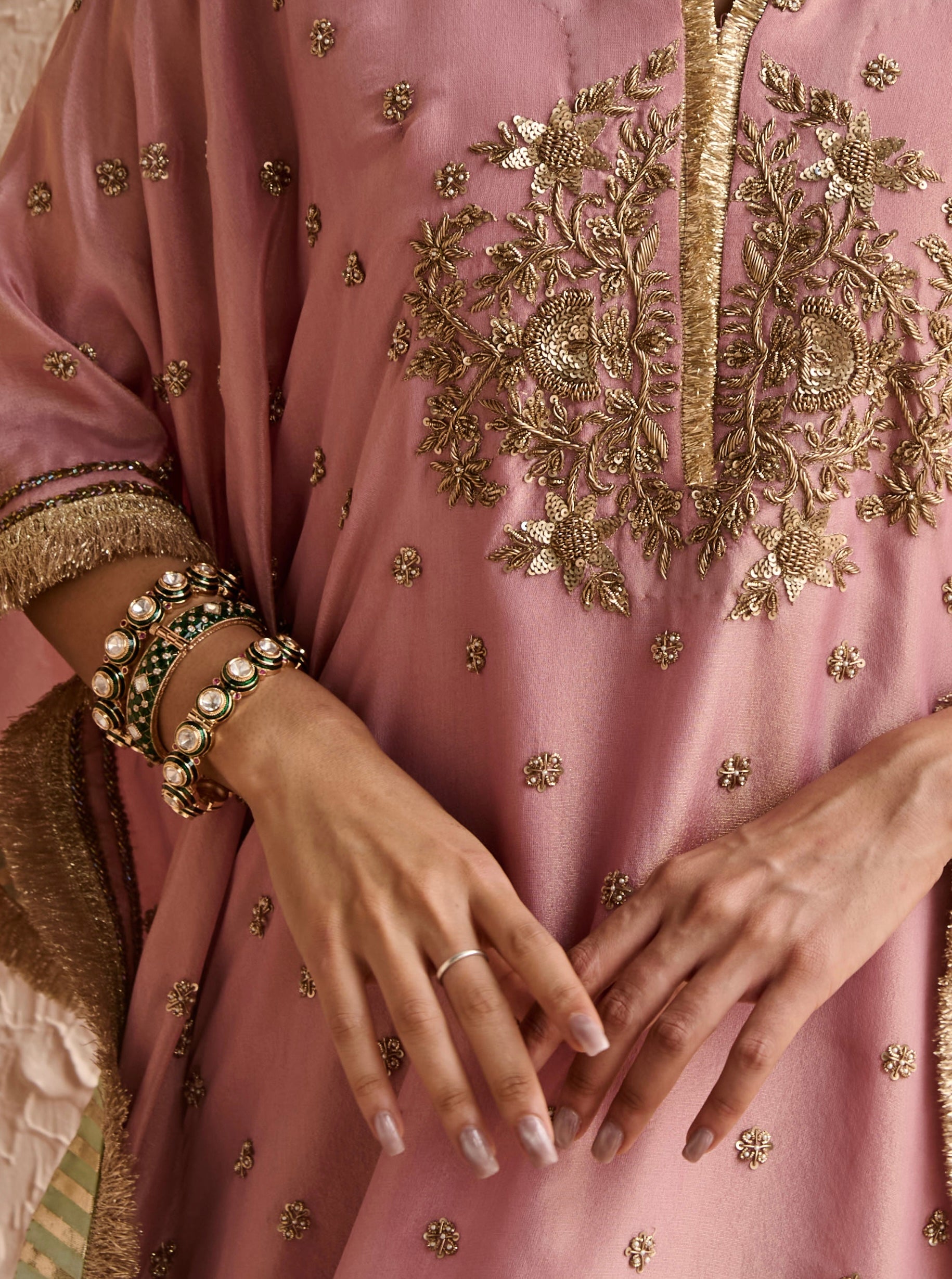 Polki gold plated Kadas