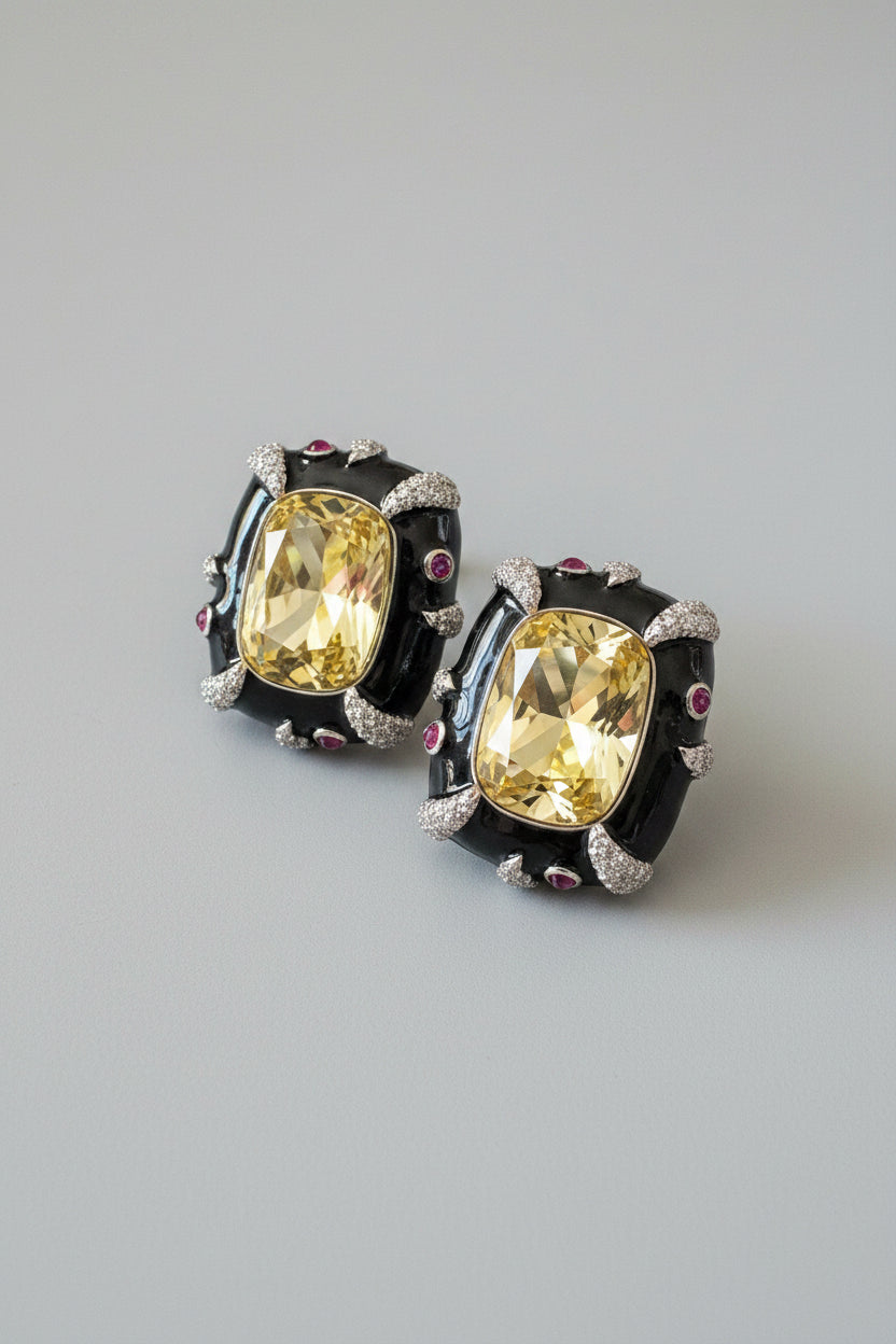 Canary Spark Diamond Studs