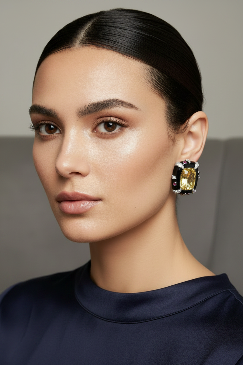 Canary Spark Diamond Studs