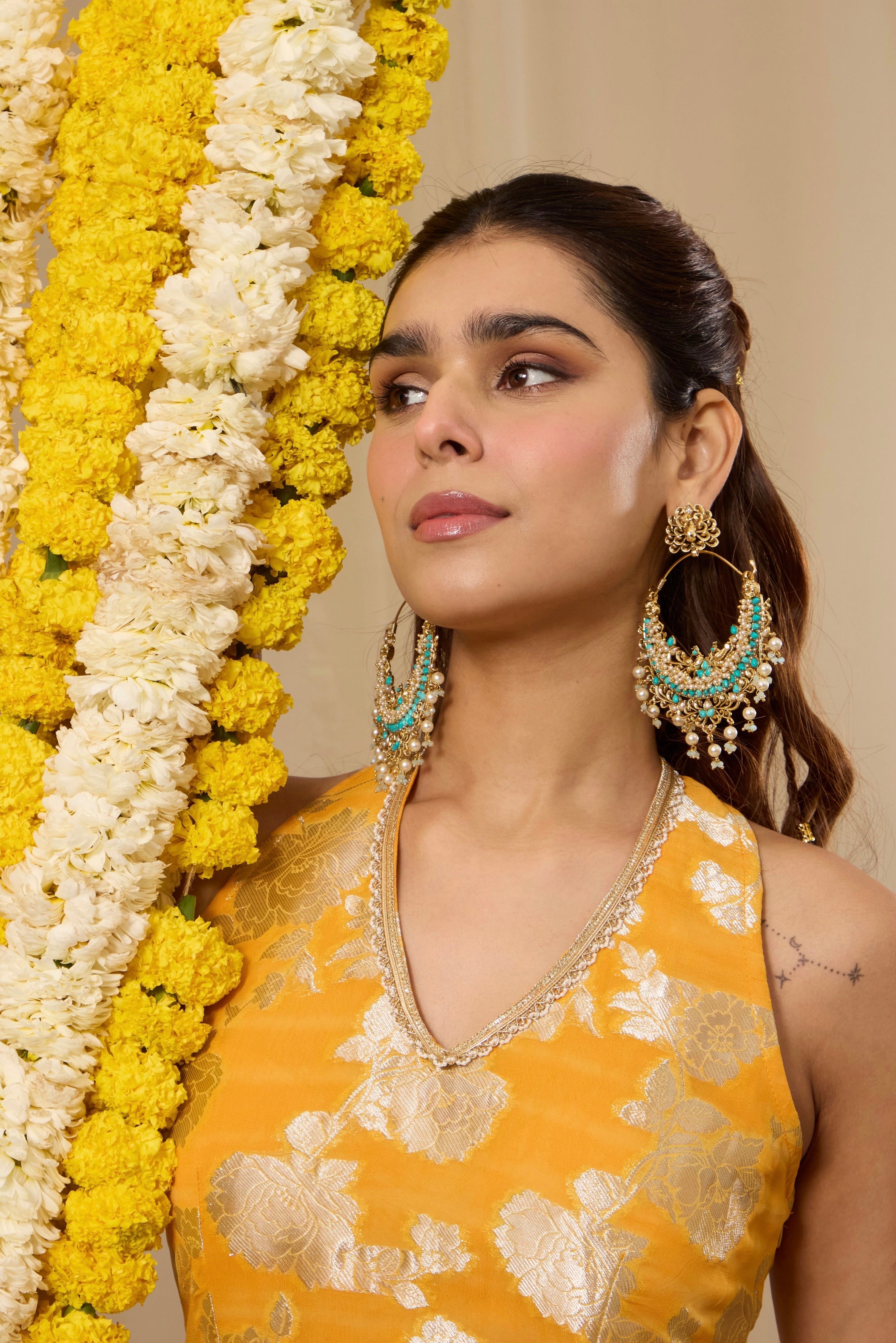 Riva gold plated statement Chaandbalis