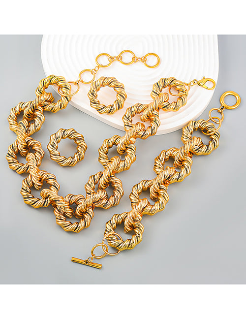 Statement Gold lock neckpiece