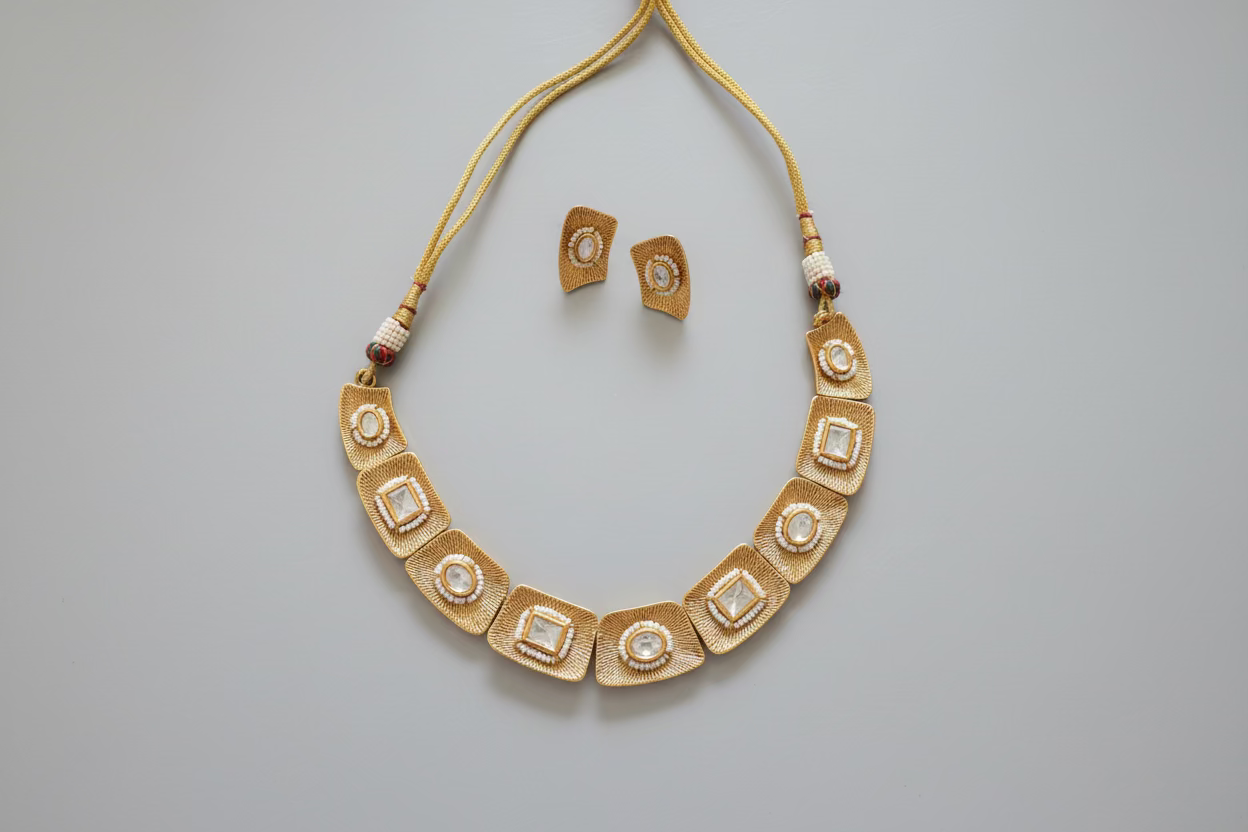 Contemporary Polki Choker set