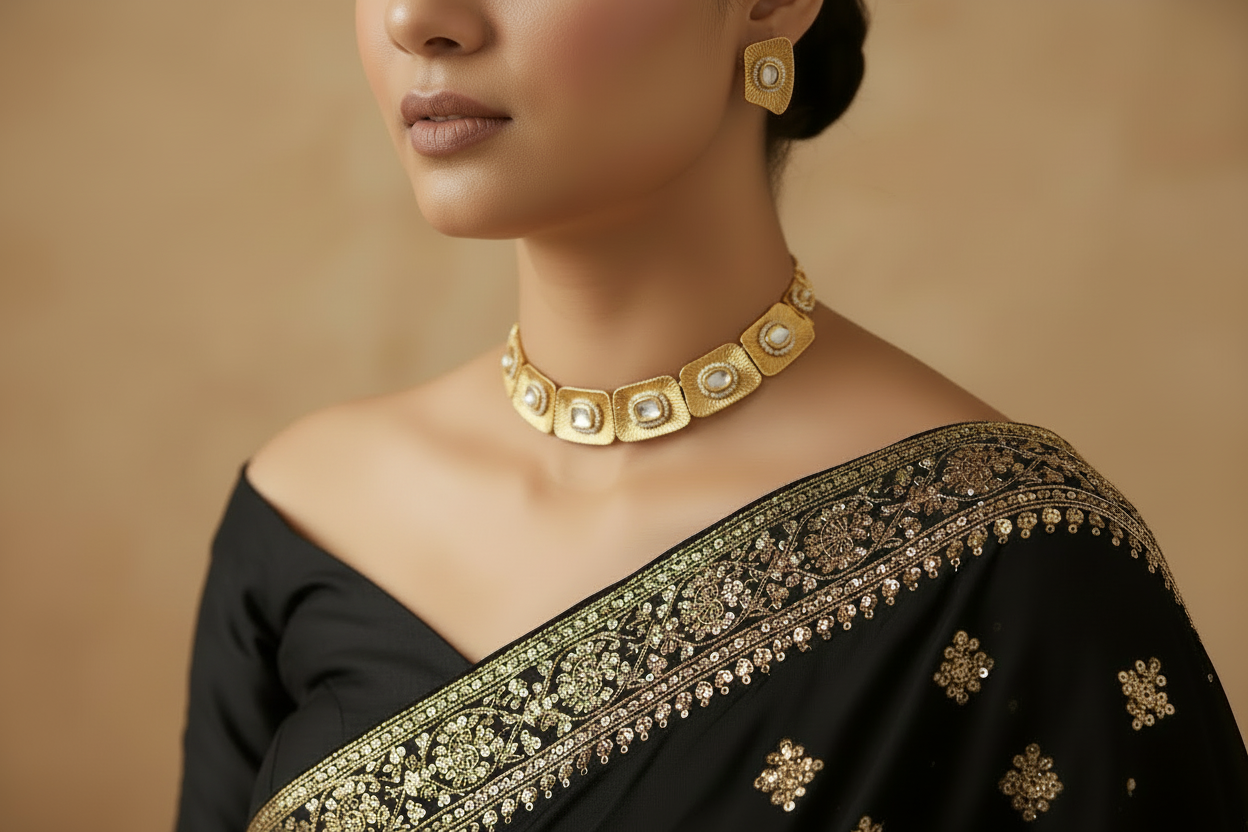 Contemporary Polki Choker set