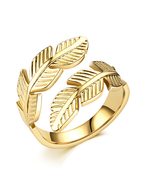 Gold leaf ring