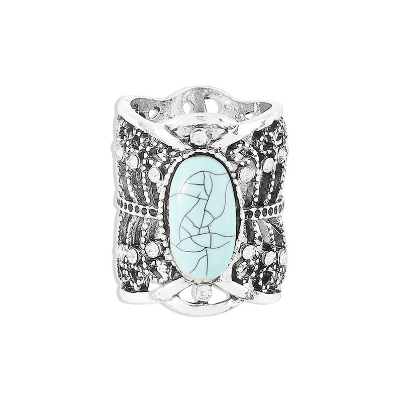 Metallic Silver Ring