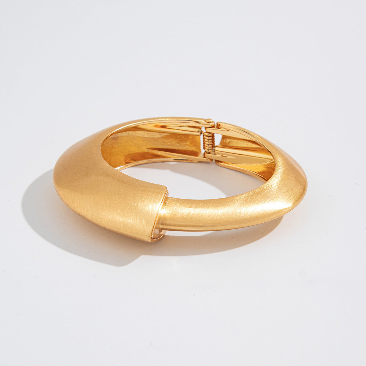Curb Twist Statement Gold Bracelet