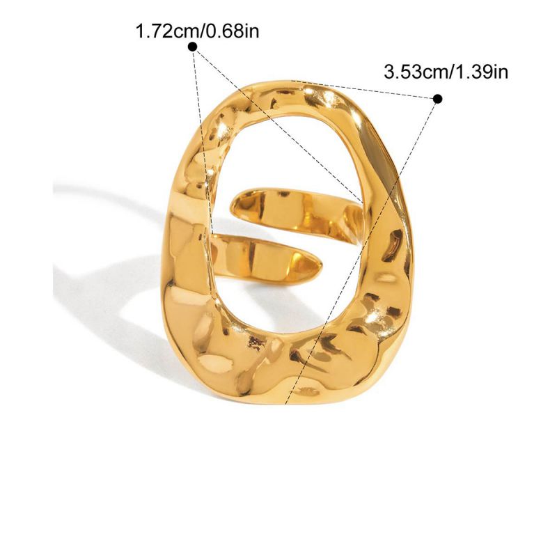 Gold plated Hollow Ring