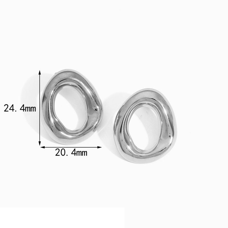 Silver Minimalist Studs