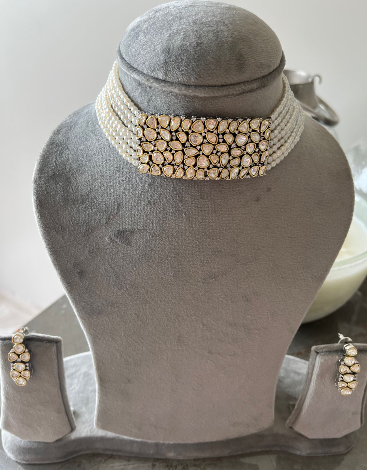 Pearl Kundan Festive Choker Set