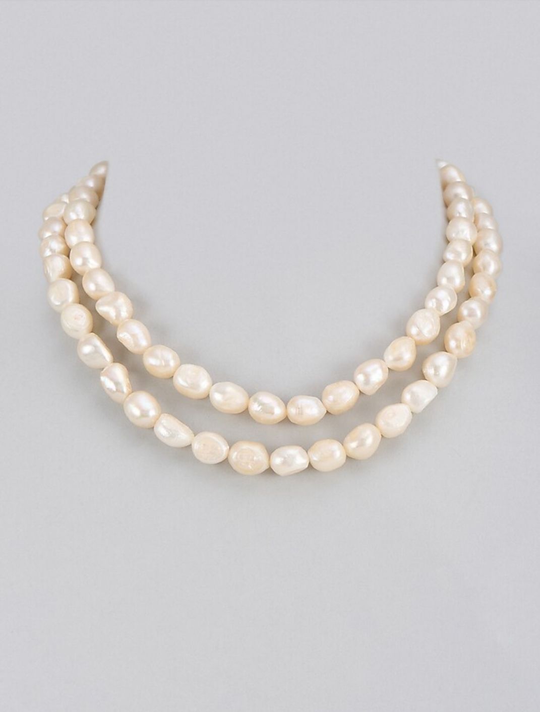 Baroque two layer necklace