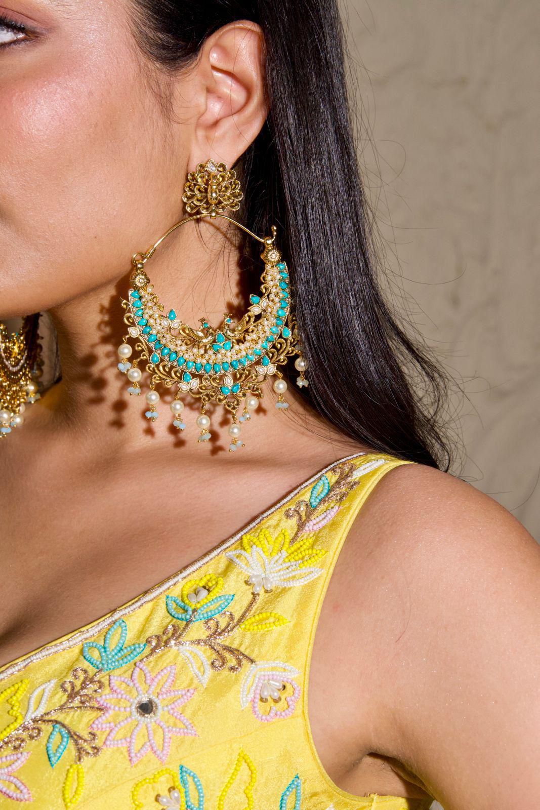 Riva gold plated statement Chaandbalis