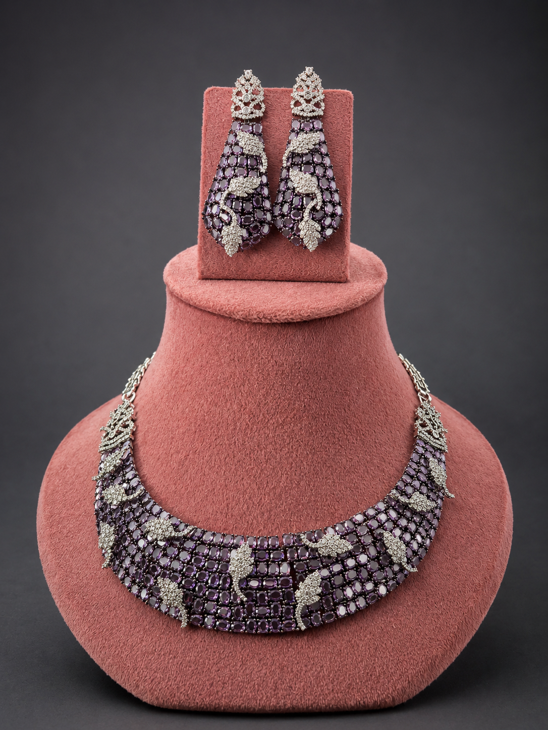 Amethyst CZ majesty set