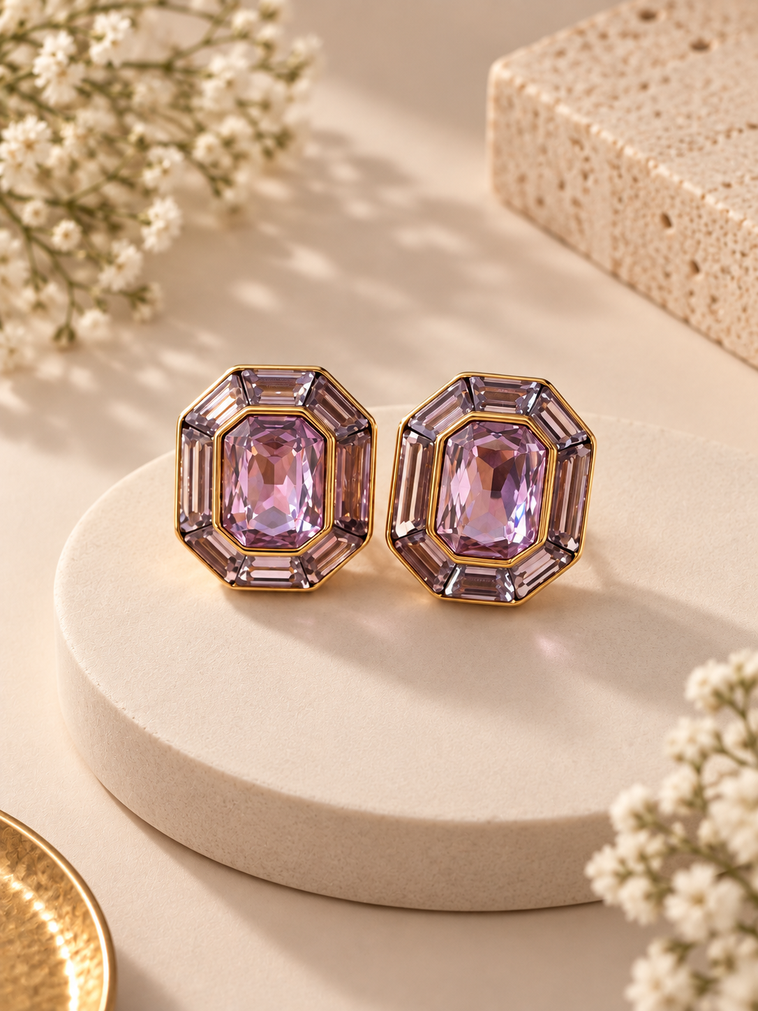 Luminary Lilac crystal studs