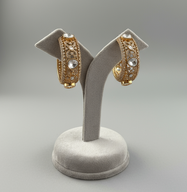 Polki gold plated Balis