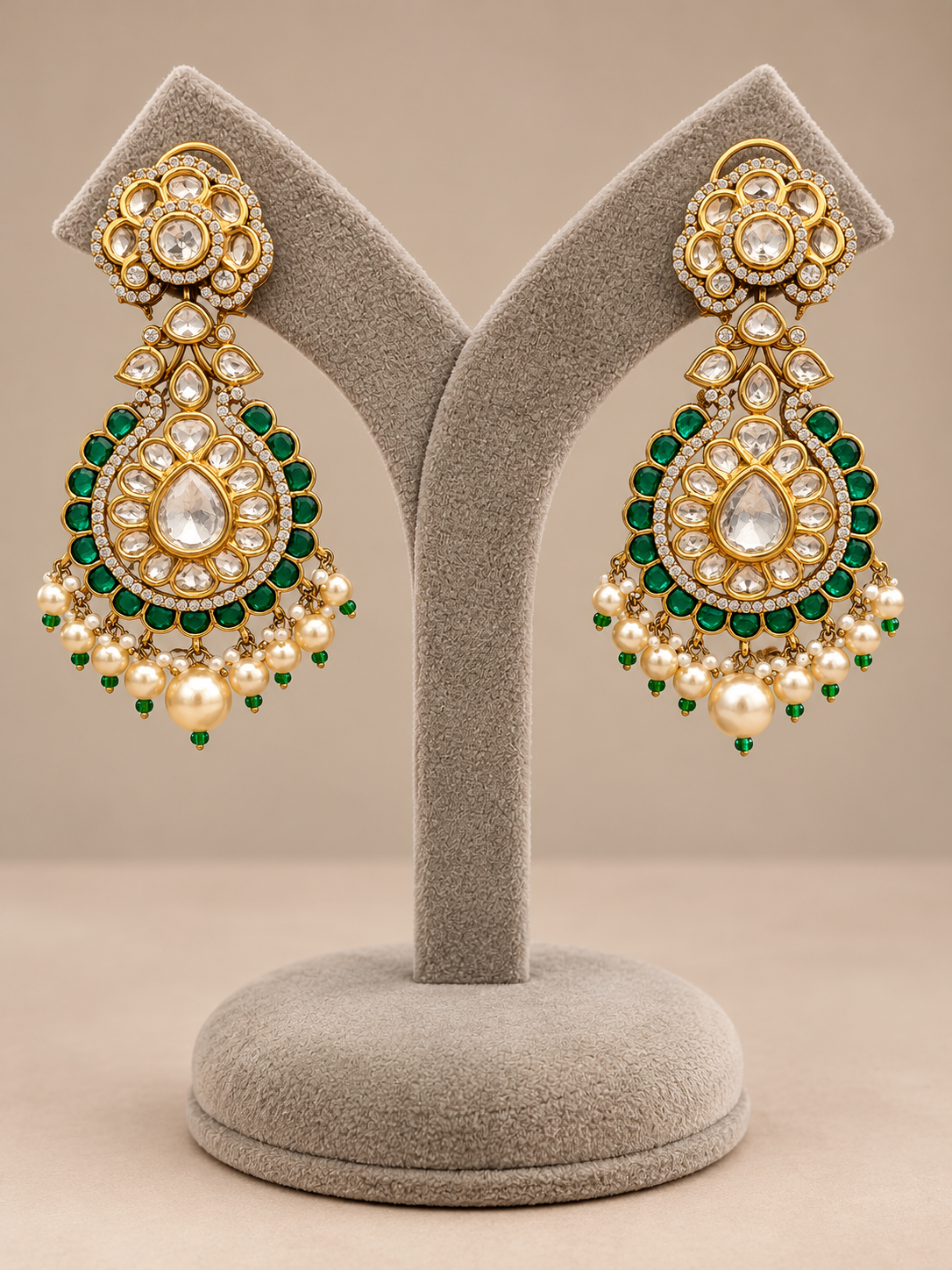 Mehfil emerald pearl Chaandbalis
