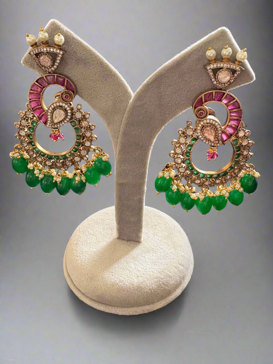 Peacock handcrafted chaandbaalis