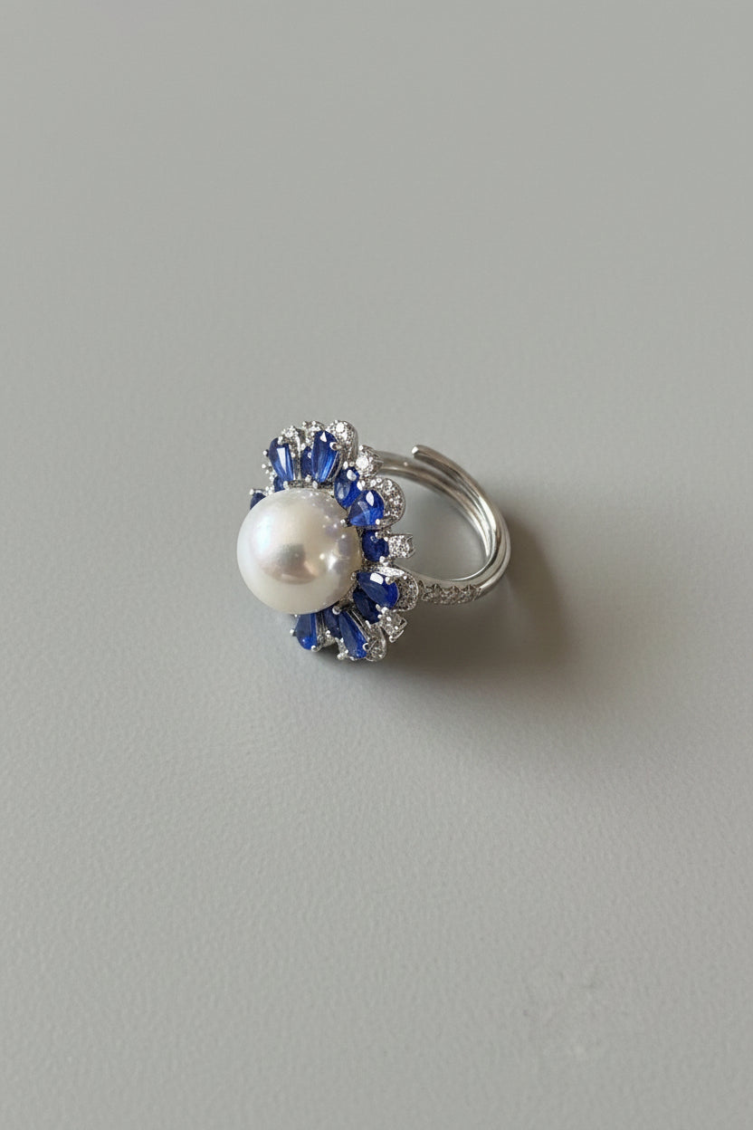 Azure Pearl Ring