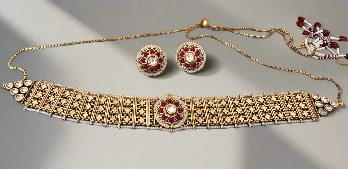 Reeva festive choker set