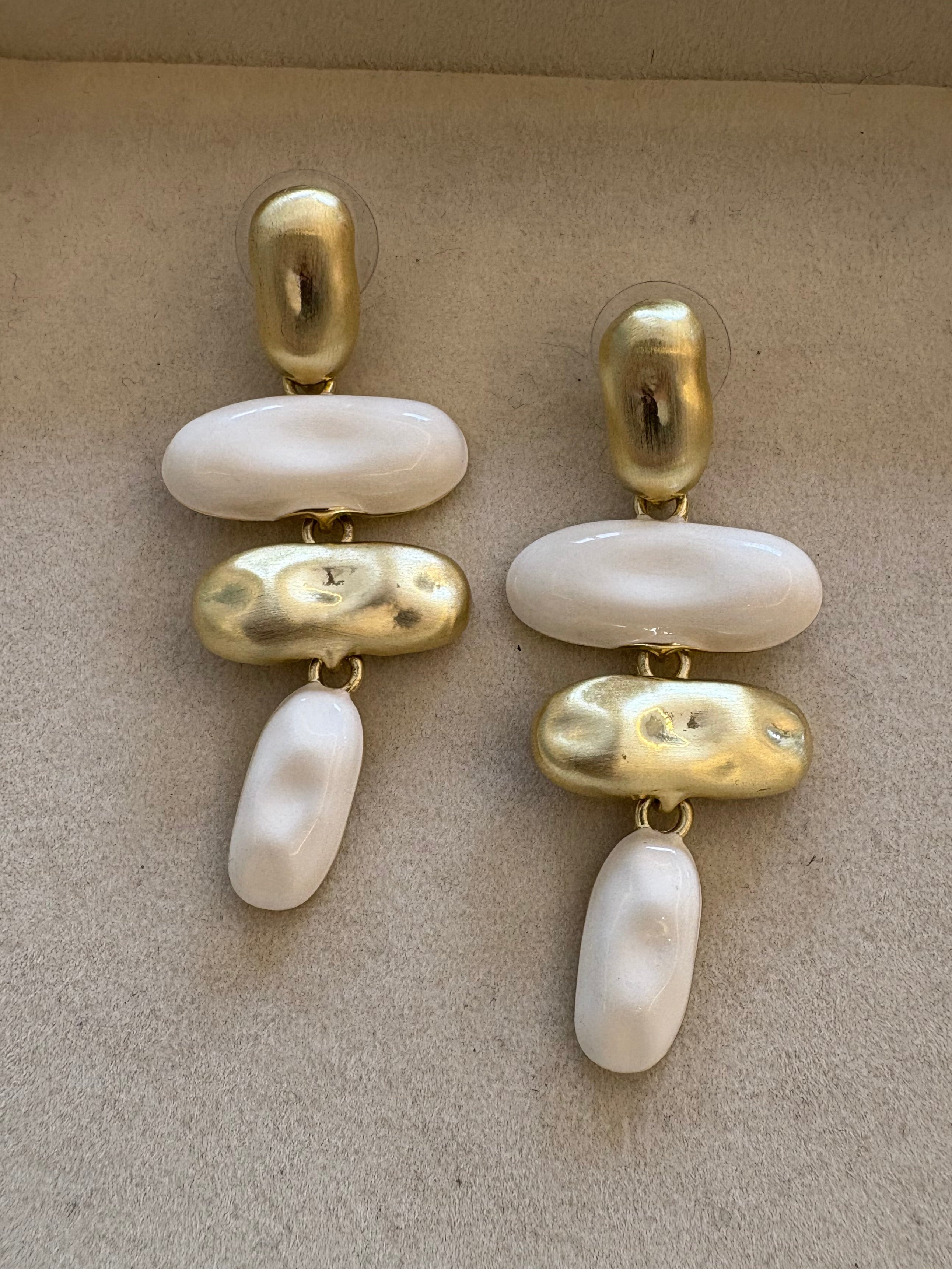 White Ivory earrings
