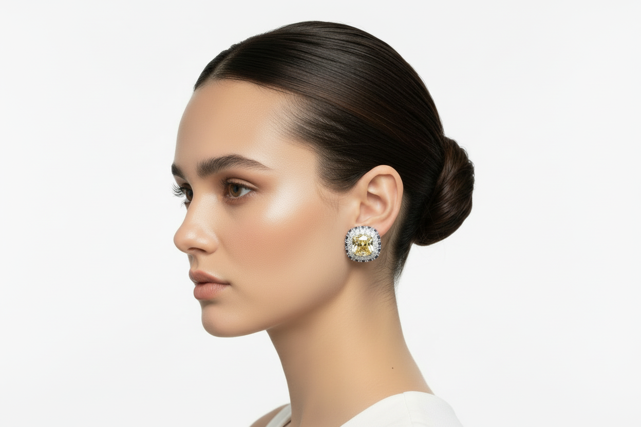 Topaz & Sapphire Studs