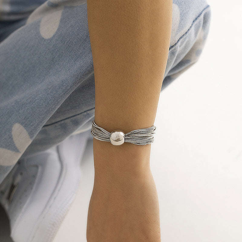 Silver Ball Chain Bracelet