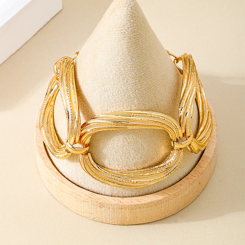 Gold Statement Link Bracelet