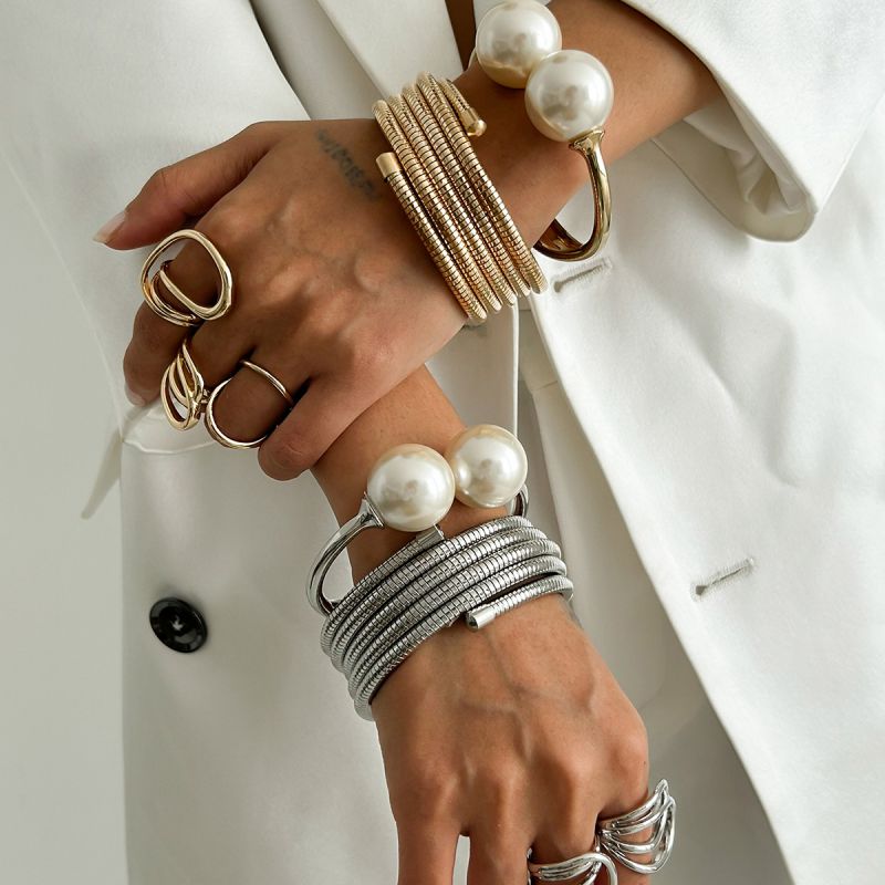 Alta Silver Pearl Bracelet