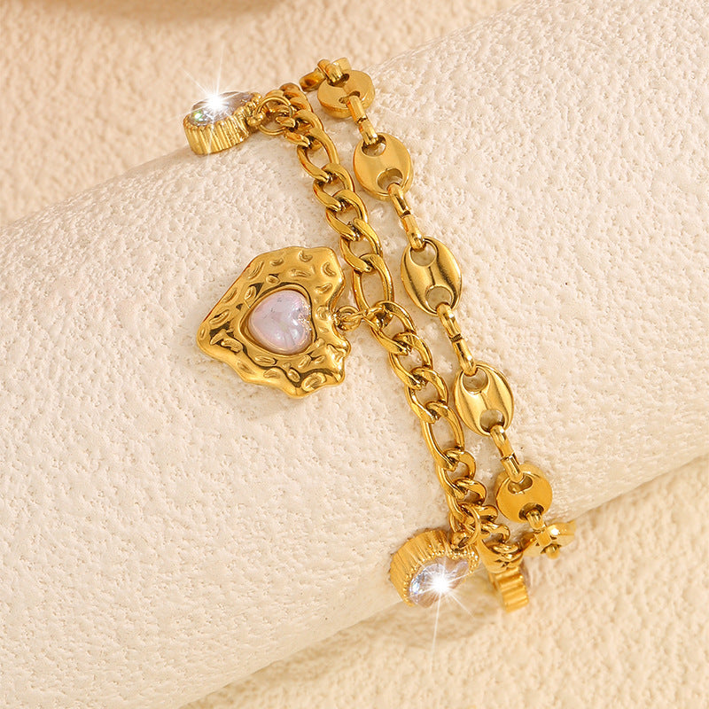 Heart Link Gold bracelet