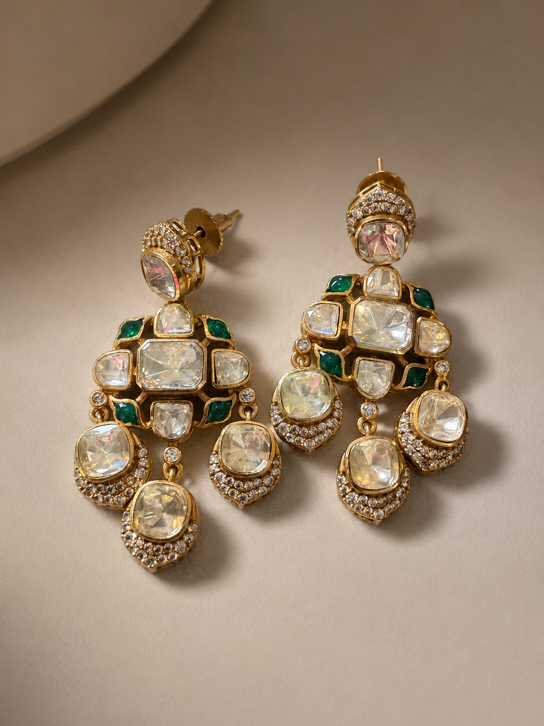 Mehr contemporary Polki earrings