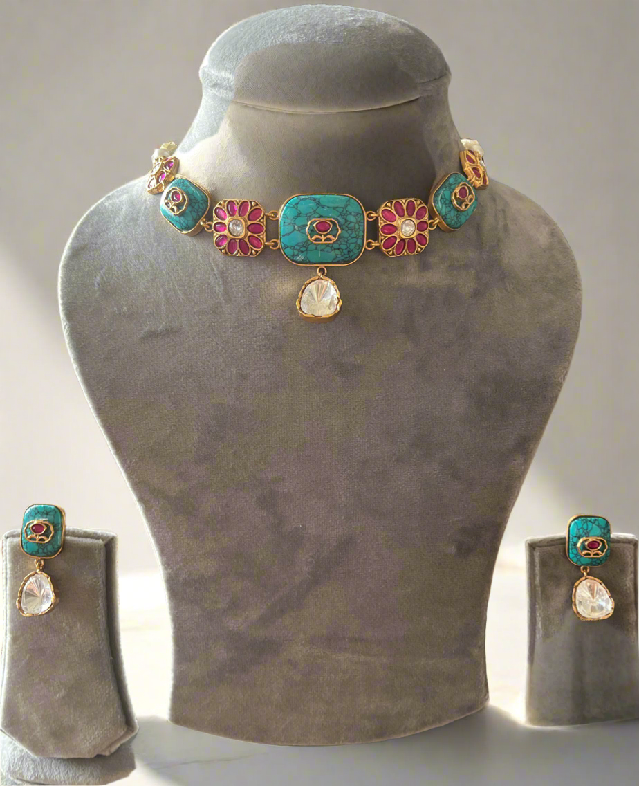 Festive Anaira Polki drop set