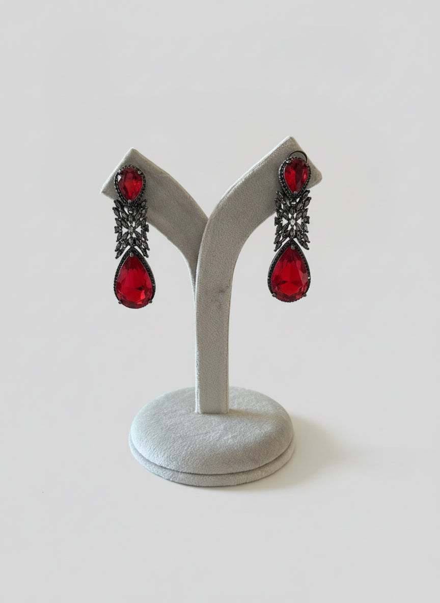 Ruby Diamond Luxury Danglers