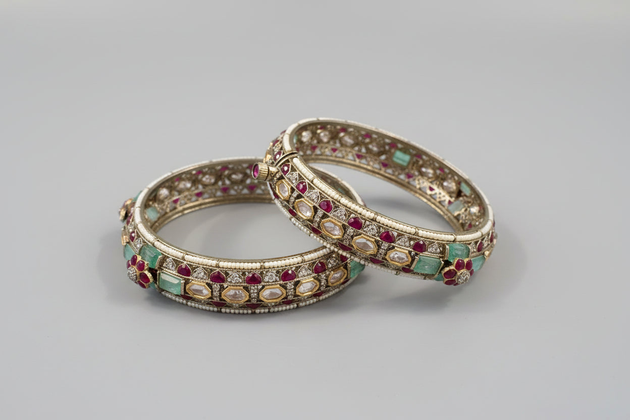 Polki Contemporary Kada Set